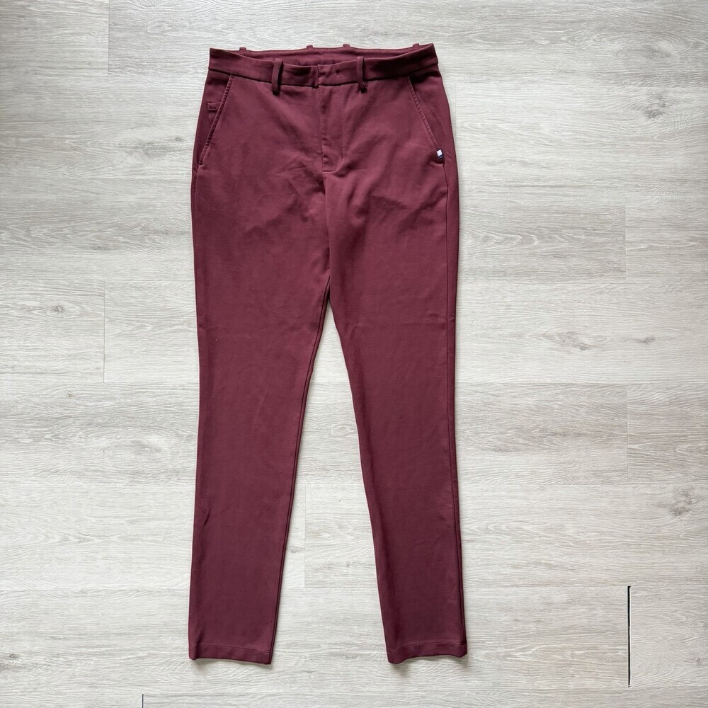 Men's Slim Maroon Chino Pants